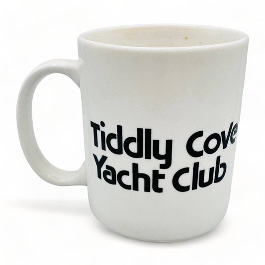 Tiddly Cove Yacht Club - Vintage 1980's White Mug