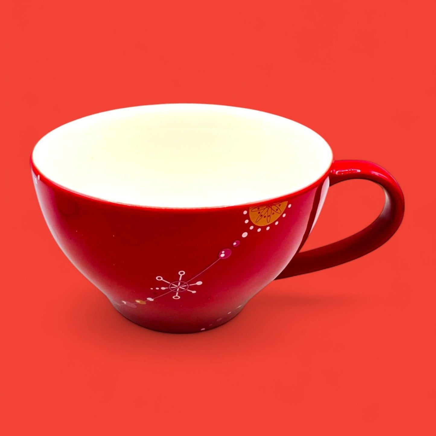 Starbucks 2006 Red Christmas Tree Holiday Decoration Cup & Saucer Set – Seasonal Replacement Mug