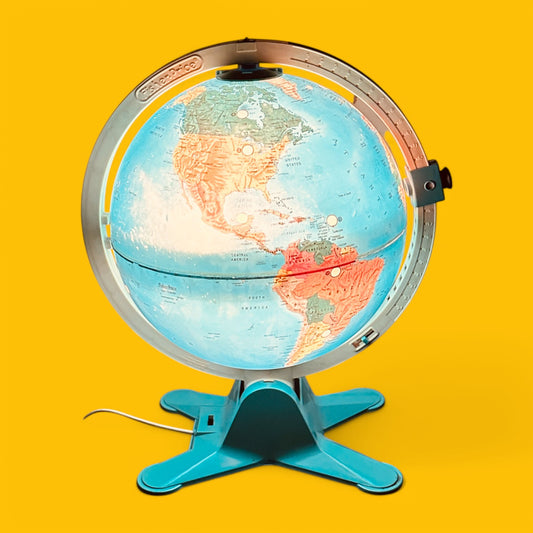 Explore the world with the Fisher Price Illuminated Globe, featuring 24 interactive locations and vibrant design.