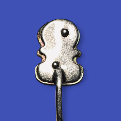 Vintage New Zealand Māori Silver & Mother of Pearl Spoons – Tribal Carving Detail