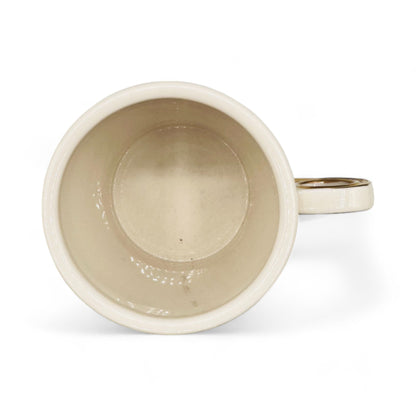 Anthropologie Mug - Monogrammed Gold Letter F Coffee Mug - Shaving Mug