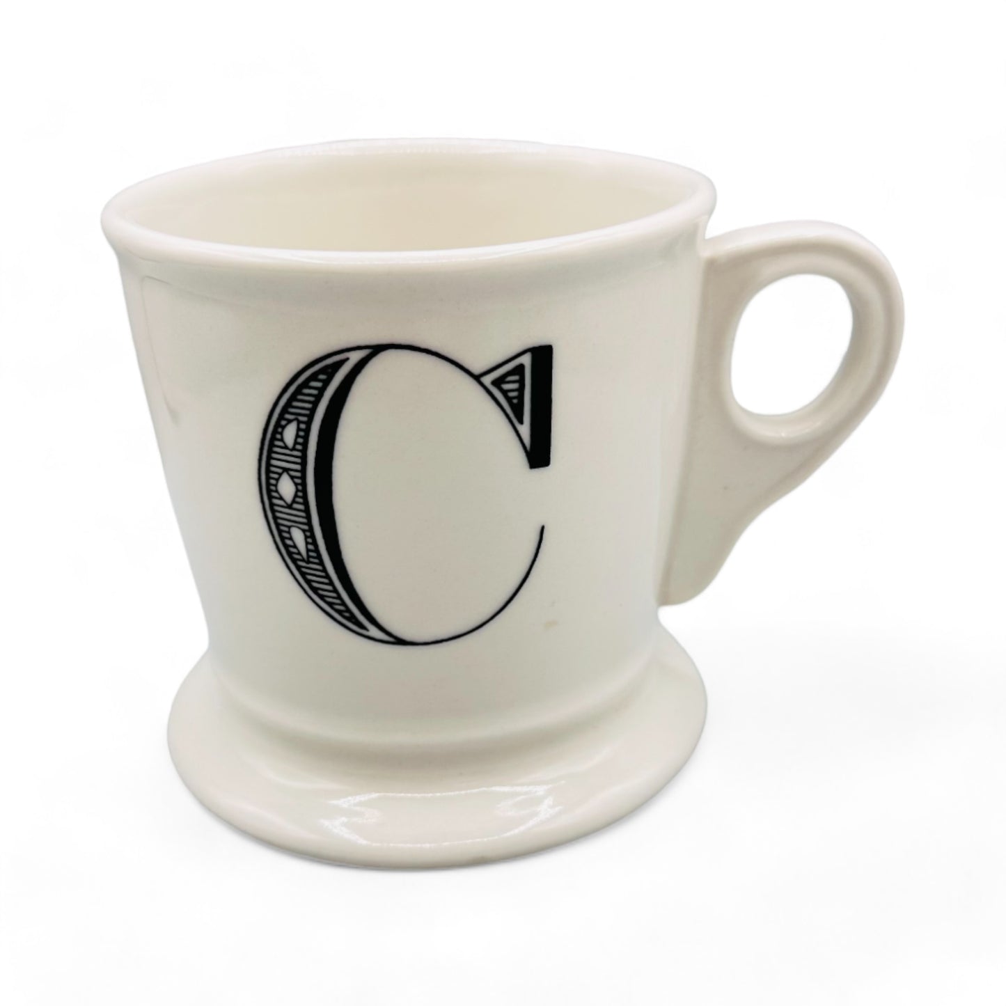 Anthropologie Mug - Monogram Letter C Coffee Mug - Shaving Mug