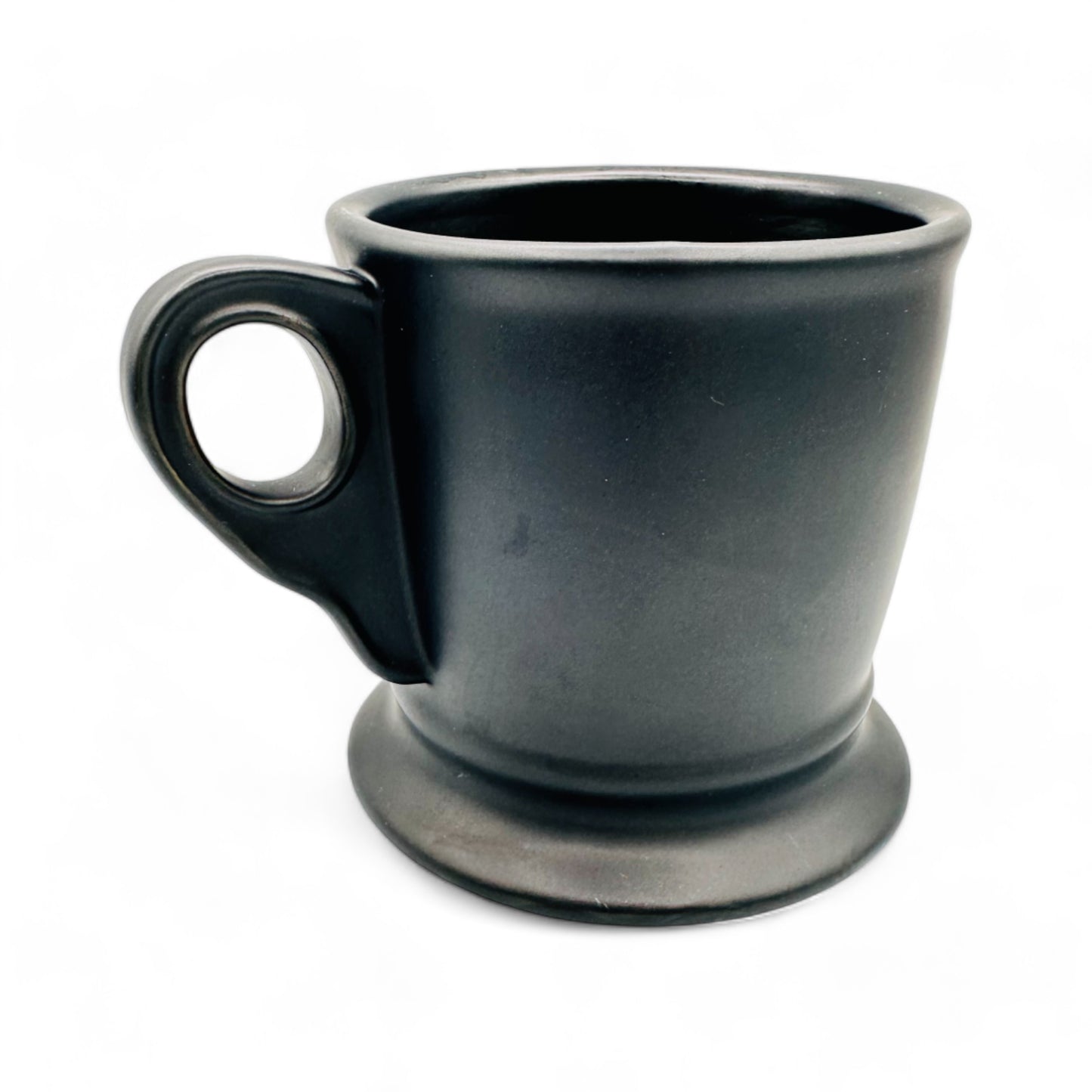 Anthropologie Monogram K Shaving Mug in Black Mug with White Text