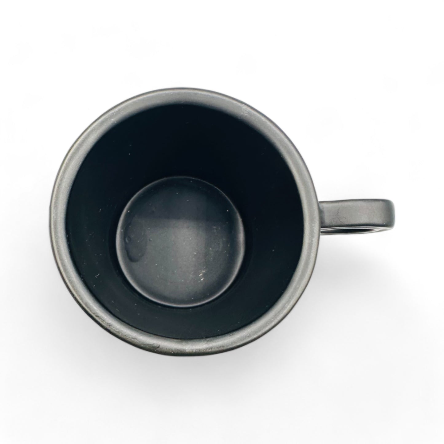 Anthropologie Monogram K Shaving Mug in Black Mug with White Text