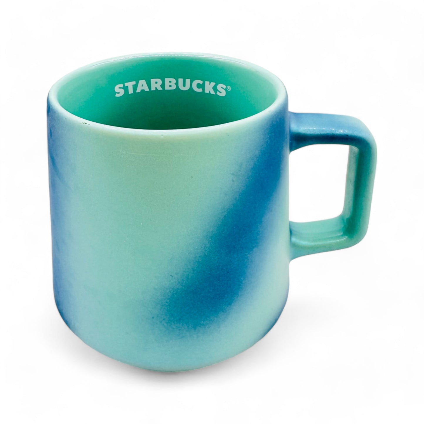 Starbucks Turquoise Blue Ocean Shimmer Pearl Iridescent Mug - 14oz Summer 2021 Edition