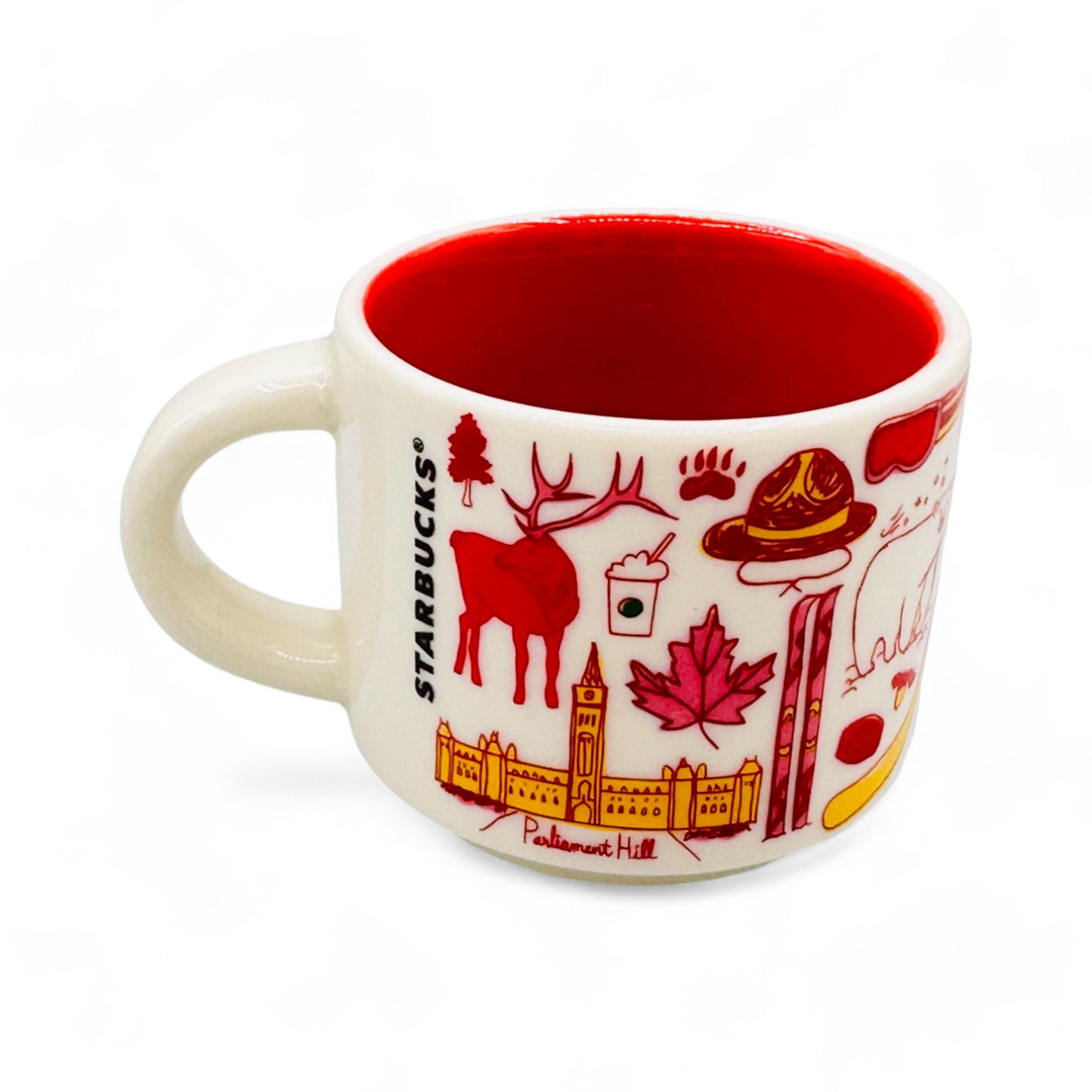 Starbucks Canada Demitasse Mug "Been There Series Across The Globe Collection" Shot Glass - Canadian Edition