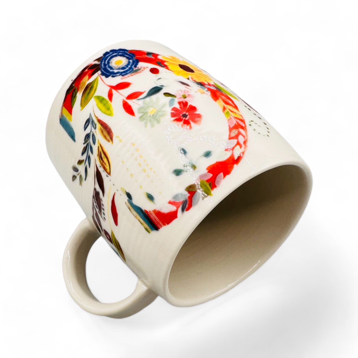 Anthropologie Floral Monogram Mug with Initial C by Starla M.