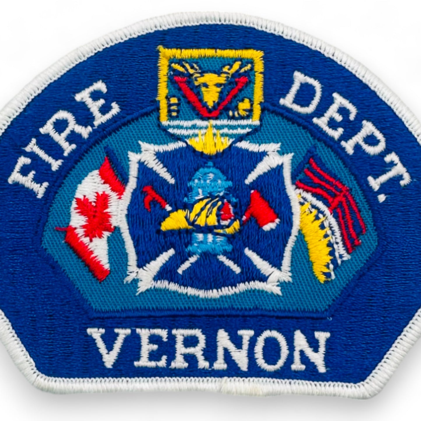 Vernon BC Fire Department Patch Ebriodered