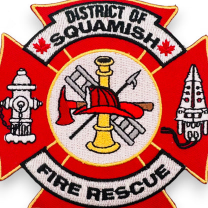 Squamish BC Fire Fighters Embroidered Crest Patch