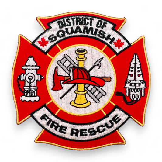 Squamish BC Fire Fighters Embroidered Crest Patch