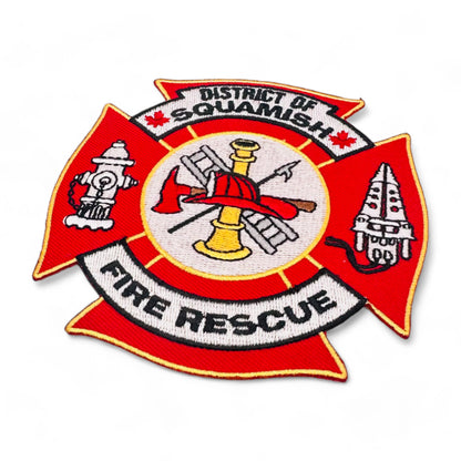 Squamish BC Fire Fighters Embroidered Crest Patch