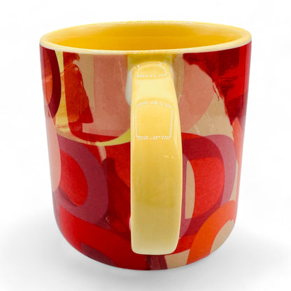 Anthropologie Lottie Monogrammed Red Mug with Initial D