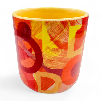 Anthropologie Lottie Monogrammed Red Mug with Initial D