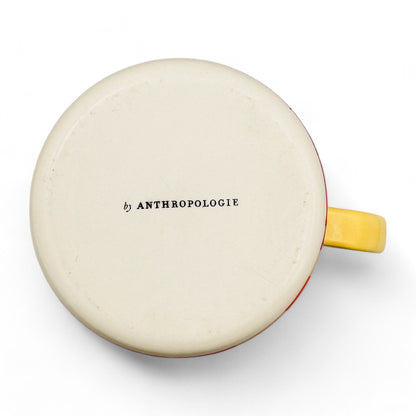 Anthropologie Lottie Monogrammed Red Mug with Initial D