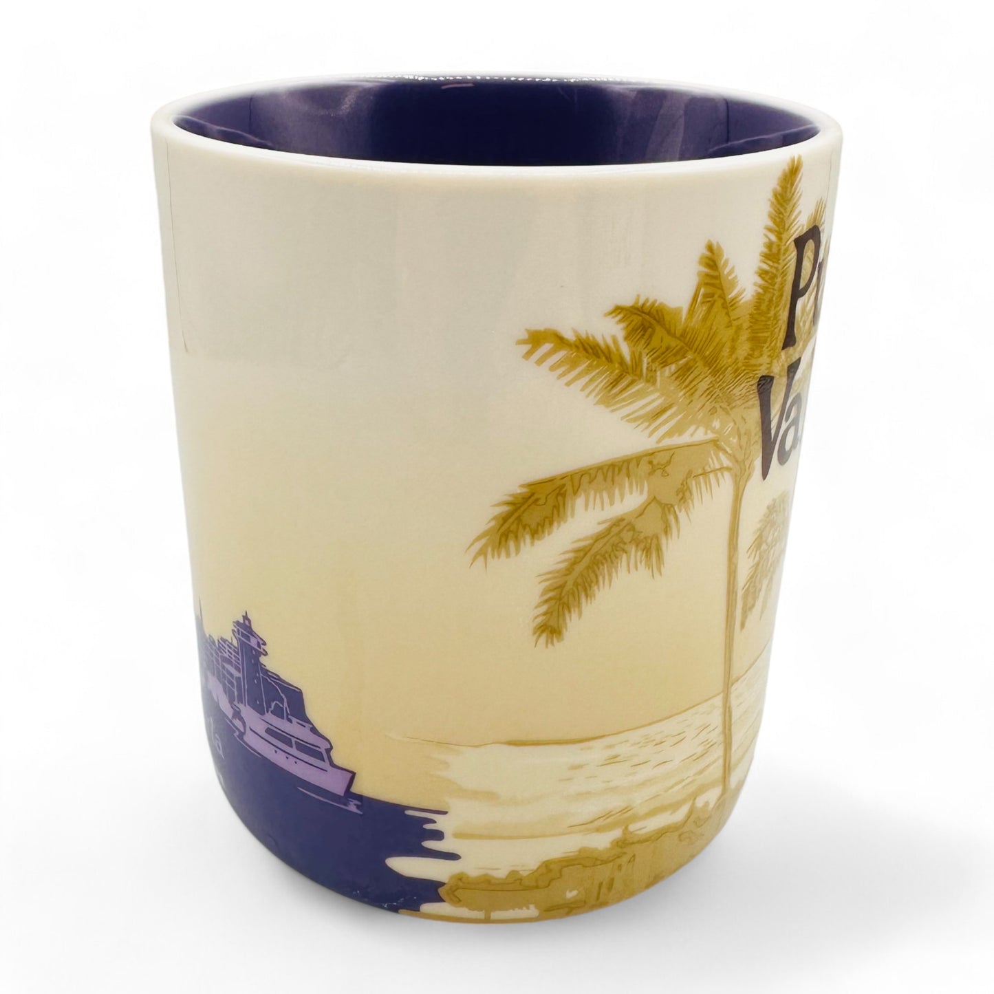 Starbucks Puerto Vallarta 2012 Coffee Mug with Palm Tree Design