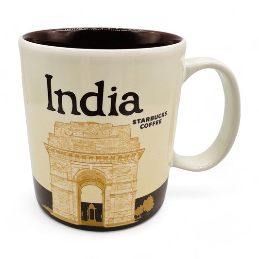 Starbucks India Collector Series Mug 2012 with Cricket Motif