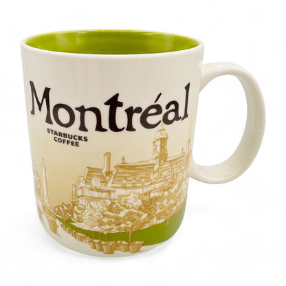 Montreal 2010 Starbucks Collector's Mug with Green Accents Global Icon