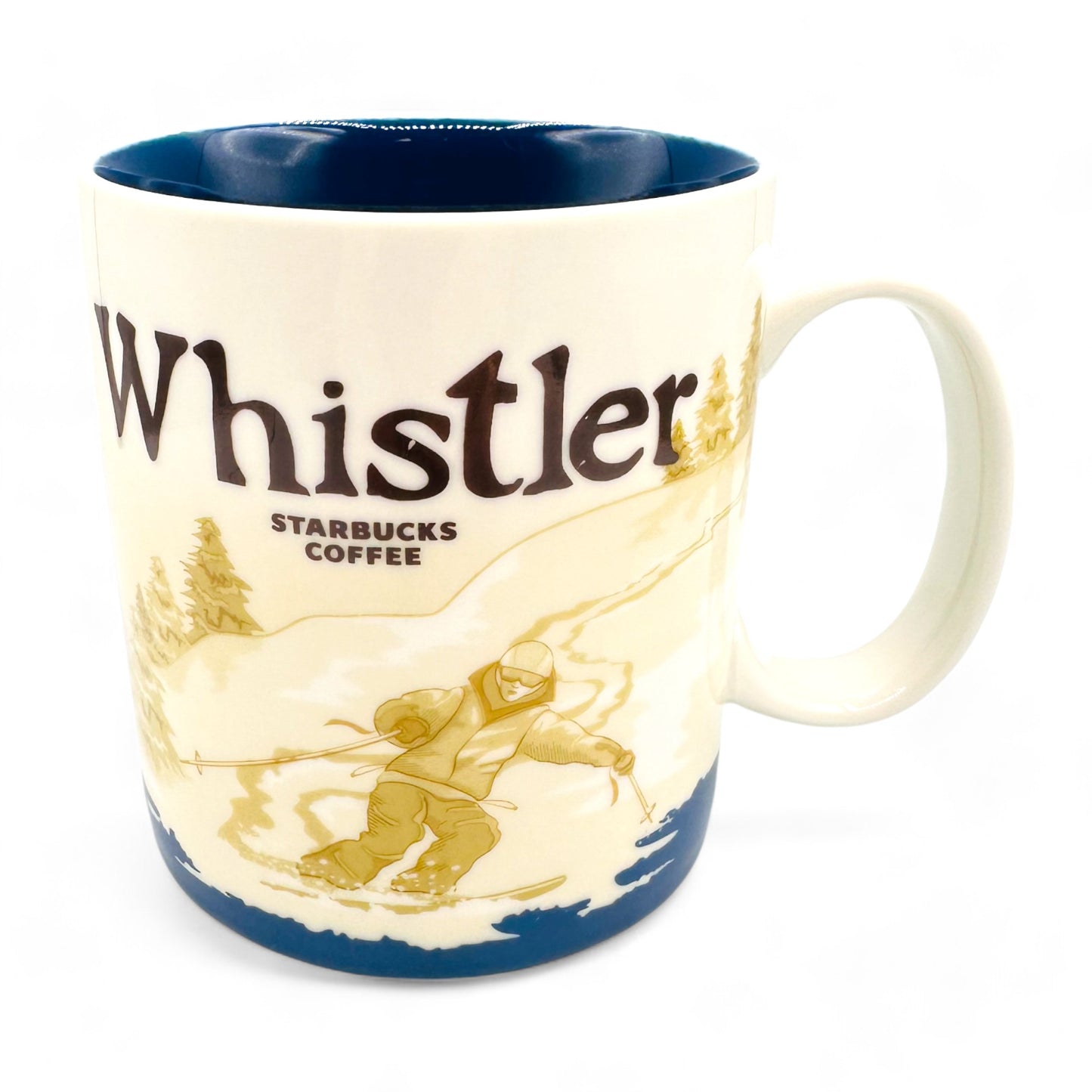 Starbucks 2009 Whistler Collector's Mug - Ski Motif