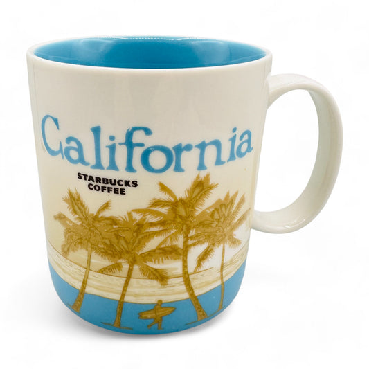 Starbucks California Collector's Mug 2009 - Beige with Baby Blue Accents