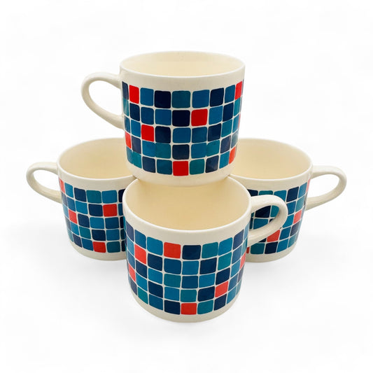 Vintage 1960s Melita Mid-century Modern Demitasse Cups - Set of 4