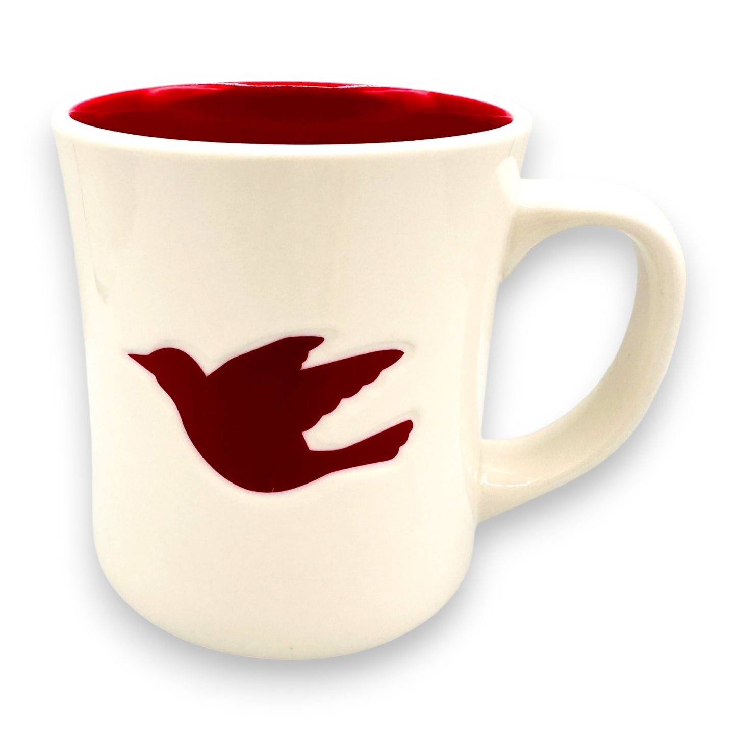 Vintage 2008 Starbucks Coffee Mug with Red Bird Design