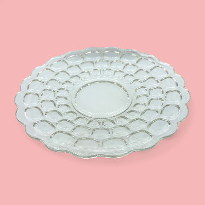Decorative Vintage Federal Glass Yorktown Serving Plate