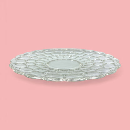 Decorative Vintage Federal Glass Yorktown Serving Plate