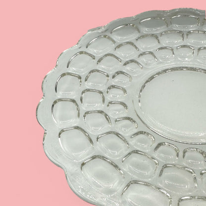 Decorative Vintage Federal Glass Yorktown Serving Plate