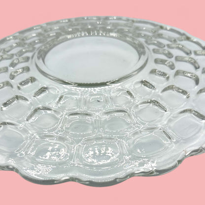 Decorative Vintage Federal Glass Yorktown Serving Plate