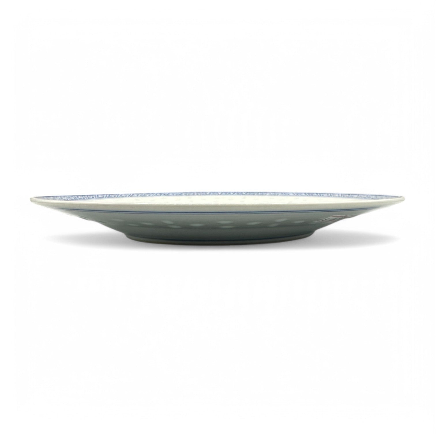 Chinese, blue and white, traditional plate, salad plate, 9 inches, 23 cm, made in China, perfect for elegant dining.
