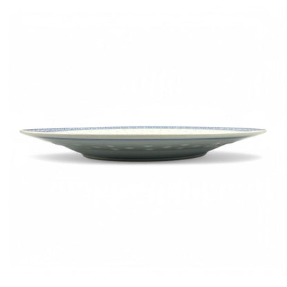 Chinese, blue and white, traditional plate, salad plate, 9 inches, 23 cm, made in China, perfect for elegant dining.