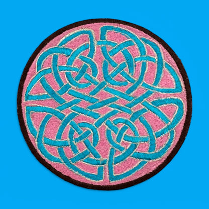Embroidered Patch - Mystic Eyes or Celtic Knot - Color Variation! Perfect for adding unique flair to your wardrobe or crafts.