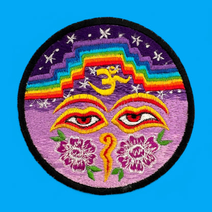 Embroidered Patch - Mystic Eyes or Celtic Knot - Color Variation - Sew-On Applique! adds unique flair to your projects.