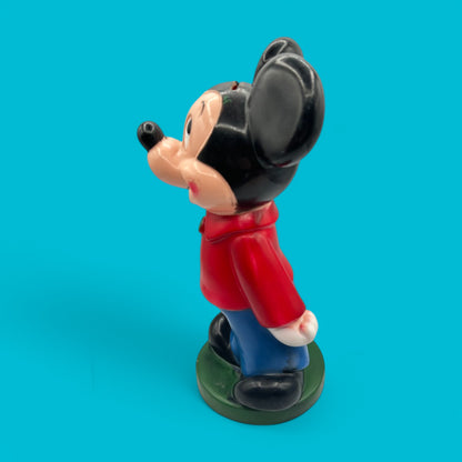Vintage Mickey Mouse Money Bank - Save with a Smile 1960's