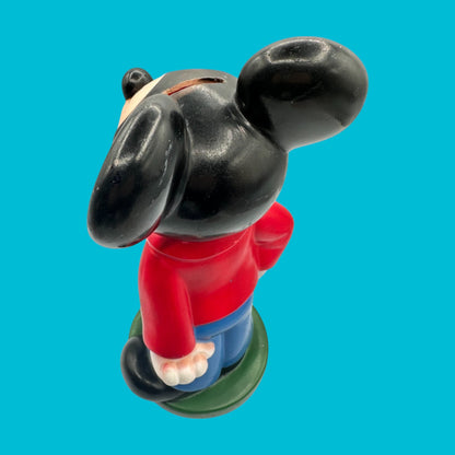 Vintage Mickey Mouse Money Bank - Save with a Smile 1960's