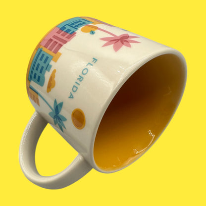Bright and colorful Florida Starbucks Mug, 15oz, You Are Here Collection - Replacement Mug showcasing whimsical designs.