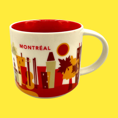 Starbucks "You Are Here" Collection - Montreal Mug (2015) - Replacement Mug! showcases Montreal's vibrant charm.