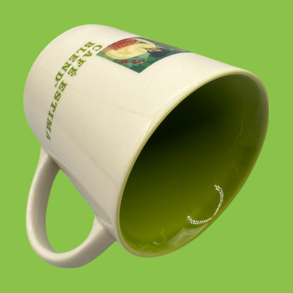 Starbucks Cafe Estima Blend Mug - 16 fl oz - 2005 - Rare Collectible! showcases a vibrant coffee harvester illustration.