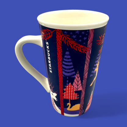Starbucks 2017 Christmas Woodland Mug - 180 fl oz - Replacement Mug! features a charming winter forest design.