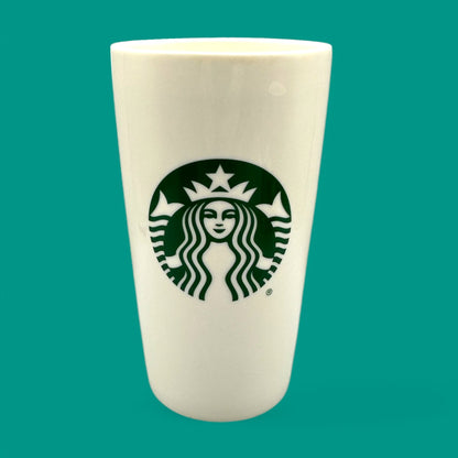Starbucks Green Mermaid Logo 12 oz Ceramic Travel Mug
