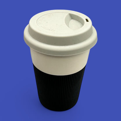 Starbucks Bone China Travel Mug – 8oz Reusable Cup with Grey Lid