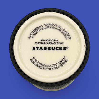 Starbucks Bone China Travel Mug – 8oz Reusable Cup with Grey Lid