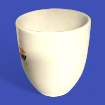 Classic A&W replacement mug in bright white ceramic, perfect for nostalgic coffee lovers and collectors.