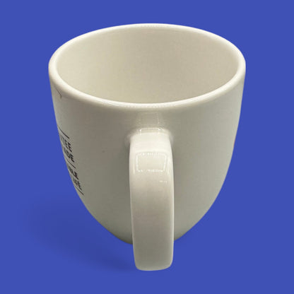 Classic A&W replacement mug in bright white ceramic, perfect for nostalgic coffee lovers and collectors alike.