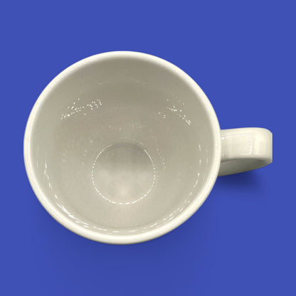 Classic A&W replacement mug, bright white ceramic with iconic logo, perfect for coffee lovers and collectors.