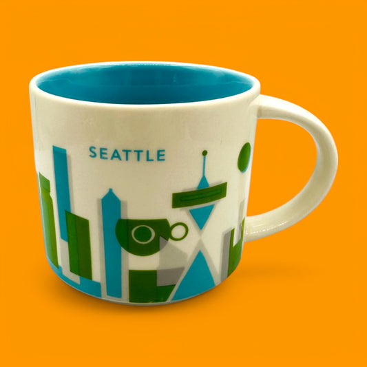 Starbucks Seattle “You Are Here” Coffee Cup (14oz) – Replacement Mug