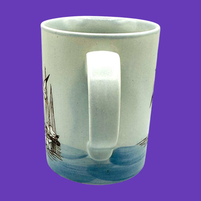 Vintage Otagiri Japan Sailboat Mug – Hand Painted Ceramic Nautical Scene