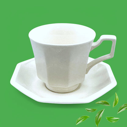 Johnson Bros Heritage Ironstone Cup and Saucer – Octagonal English Set