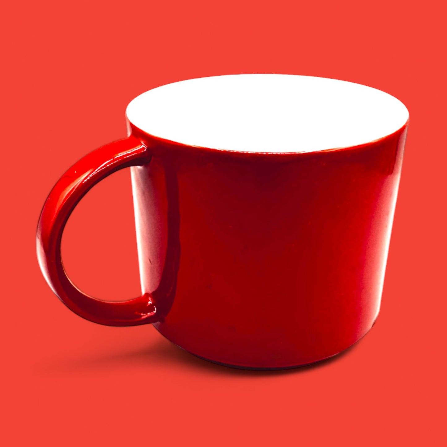 Starbucks 2012 red bone china mug with white logo 14 oz replacement mug