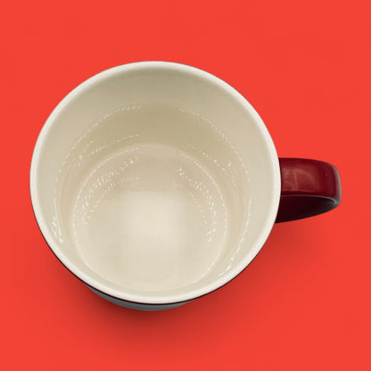 Starbucks 2012 red bone china mug with white logo 14 oz replacement mug